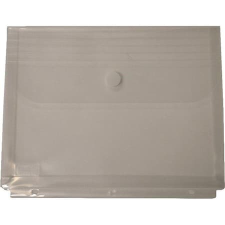 Filexec Filexec Poly Envelope; 3-Hole Punched To Fit In 3-Ring Binder; Clear; Pack 12 711888500864